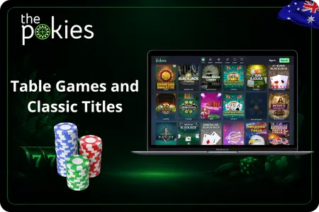 The Pokies Net table games 
